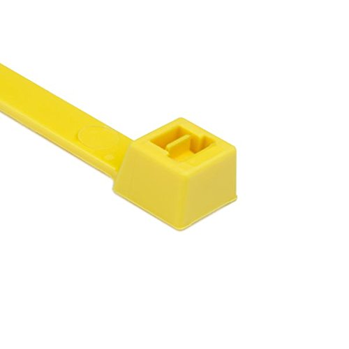 Hellermann Tyton T150xll4x2 עניבת כבלים כבדה, 52.2 אורך, 175 קילוגרם חוזק מתיחה, PA66, צהוב