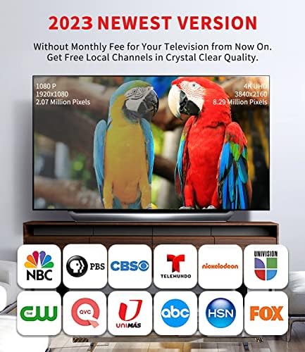 2023 אנטנת הטלוויזיה החדשה ביותר עד 130 + טווח מיילים-תמיכת אנטנה פנימית/חיצונית 4 קראט 1080 עמ ' כל הטלוויזיה
