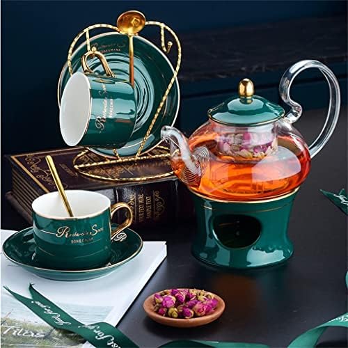 ZLXDP אנגלית אחר הצהריים תה תה תה נורדי תה מבושל תה פרח קומקום קומקום נר נרות קרמיקה כוס תה כוס מתנות