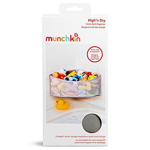 Munchkin® High 'N Dry ™ מארגן צעצועי אמבטיה ואחסון, אפור