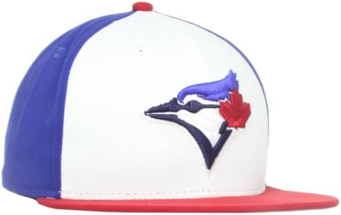 MLB טורונטו בלו ג'ייס קדמית לבנה בסיסית 59ffifty CAP מצויד