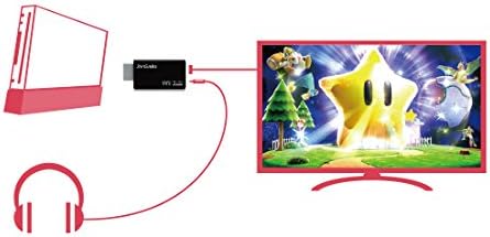 מתאם Wii to HDMI, Jargabo Wii to HDMI Converter Putapter פלט 720p/1080p אודיו וידאו, תומך בכל מצבי