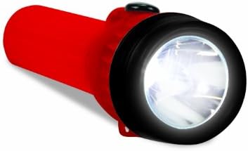 פנס LED של ציוד חיים מיני עם ידית זוהר, גוף אדום