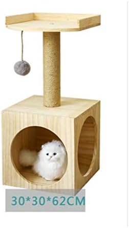 חתולי טיפוס מסגרת מוצק עץ גלי חתולי קן חתולי עץ חלל קן שריטה לוח טחינת טופר לדגדג סיסל חתולים צעצוע