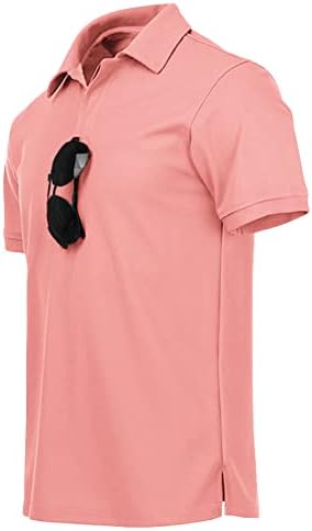 חולצות פולו של Scodi לגברים שרוול קצר מזדמן פולו פולו אתלטי יומי של חולצת טניס חולצת טניס