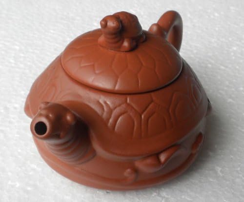 קומקום עתיק בצורת צבים yixing סיר תה חימר סגול