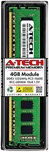 שרת A-Tech ערכת 16GB ערכת 2RX8 PC3L-10600E DDR3 1333MHz ECC UDIMM UNDIMM ללא פוסק דרגה כפולה