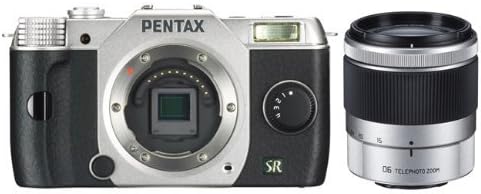 Pentax Q7 12.4MP מצלמת מערכת קומפקטית עם עדשת 06 טלפוטו זום 15-45 ממ F2.8