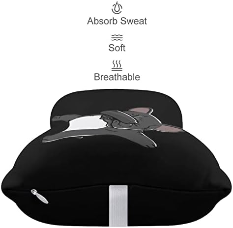 טילול כרית צוואר רכב מצחיק של בולדוג מצחיק לנהיגה סט של 2 מושבים אוטומטית כרית ראש כרית ראש מנוחה תמיכה באביזרי