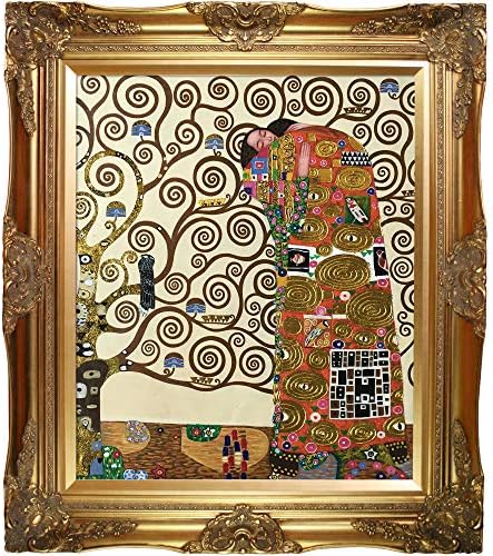 לה פסטיש את חיבוק מתכתי קישט יצירות אמנות על ידי גוסטב קלימט עם זהב אמא של פרל מסגרת