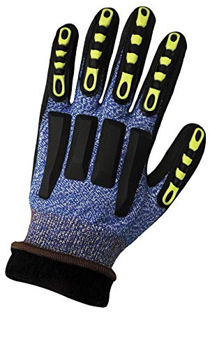 Global Glove CIA317INT, Vise Gripster C.I.A. - חותכים וניקוב כפפות מצופות עמידות - X -Large - 12 זוגות כפפות