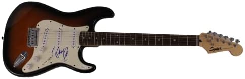 דן ריינולדס חתום על חתימה בגודל מלא פנדר סטרטוקסטר גיטרה חשמלית עם אימות ג'יימס ספנס JSA - דמיין דריקונים פרונטמן,
