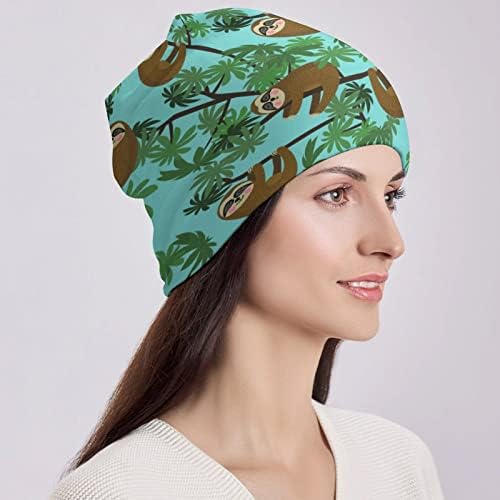 בייקוטואן חמוד ג ' ונגל עצלנים הדפסת כפת כובעי גברים נשים עם עיצובים גולגולת כובע