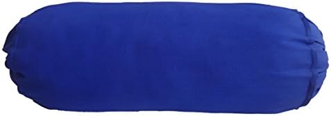 כרית ציפוי זעפרן מיטה דקורטיבית מיטה עגולה מכסה כרית עגולה 9 קוטר x 42 כיסוי נשלף כחול ארוך