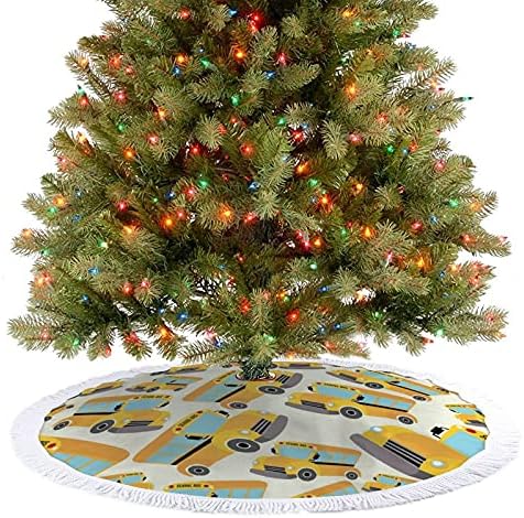עץ חג המולד של בית הספר עץ חג המולד מחצלת עץ עץ עץ עץ עם גדילים לקישוט חג המולד של מסיבת חג 48 x48