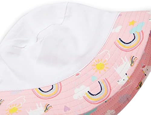 כובע שמש כובע פעוטות UPF 50+ הגנה על שמש קיץ תינוקת רחבה שולי דלי כובע חוף כובע תינוקות כובע מתכוונן