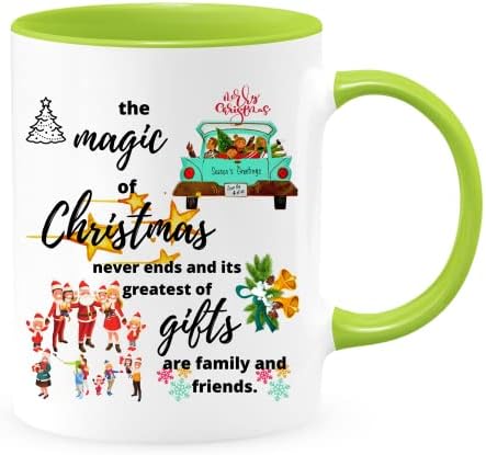 הקסם של ספל תה קפה של סנטה חג המולד - מתנת מסיבת ספל חג המולד - ספל לילדי חג המולד
