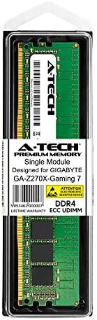 מודול A-Tech 16GB עבור Gigabyte GA-Z270X-Gaming 7-DDR4 PC4-21300 2666MHz ECC UDIMM 2RX8-זיכרון שרת RAM