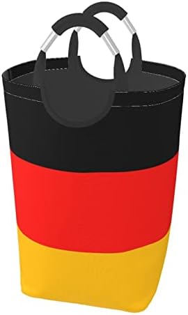 דגל גרמניה תיק אחסון בגדים מלוכלכים מרובע 50 ליטר מתקפל / עם ידית נשיאה / מתאים לארון אמבטיה נסיעות לאחסון