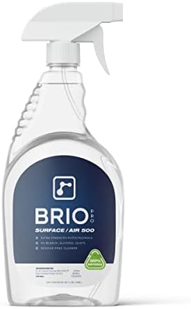Briopro Surface / Air 500, חוזק נוסף היפוכלורי טהור, 500pm Hocl עבור Foggers, מרססים וכדים,