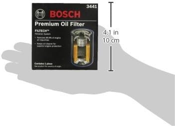 Bosch 3441 מסנן שמן פילטק פרימיום אאודי: Allroad Quattro, A4, A4 Quattro, A6, A6 Quattro, Cabriolet, S4, 90,