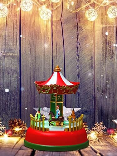 קופסת מוזיקת ​​חג המולד של HMGGDD עם עיצוב חדר קלילה קישוטים מוזיקליים של קישוטים לשנה מתנה לקישוט