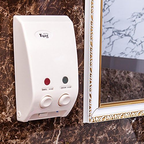 מכשירי מקלחת, הר קיר, מתקן סבון עיתונות ABS, מדריך לחדר אמבטיה בקבוק חומר ניקוי ביתי בקבוק חומר ניקוי