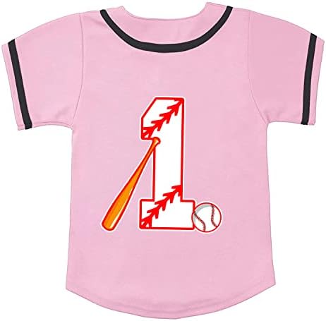 BAICAIYU תינוק יום הולדת ראשון גופיית בייסבול וגרביים חולצה כפתור פעוטות מתנה ליום הולדת 1 לבנים ולבנות