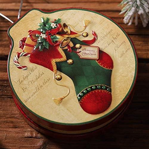 נושא חג המולד של FRECI פחים ריקים קופסת קנדי ​​קנדי ​​קנדי ​​עוגיות אחסון מתנה מיכל דקורטיבי קופסה למסיבת