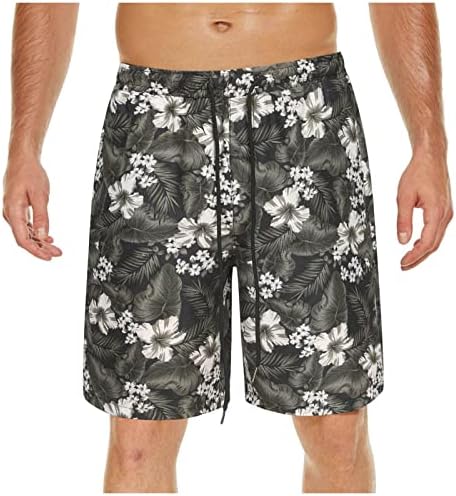 מכנסיים קצרים של לוח גברים, קיץ חדש הדפס רופף קפריס קפריס חוף מזדמן מכנסי רגל ישר