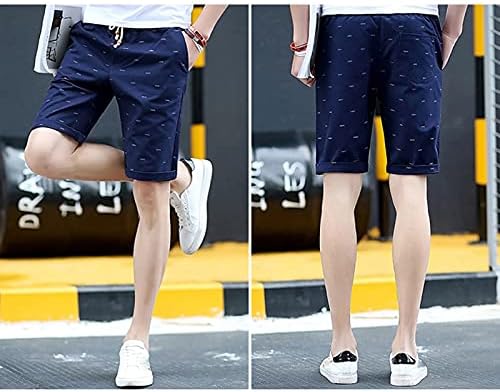 מכנסי ספורט לגברים קצרים אופנה משיכת מכנסי כושר קצרים מהיר סרבלים יבשים מהיר של חמש נקודות מכנסיים עם כיס