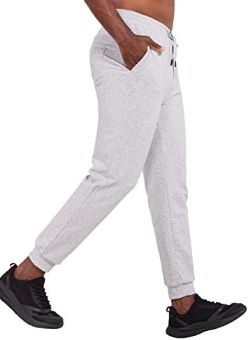 מכנסי טרנינג כותנה של כותנה 27 אינץ 'ספורטיבית מפעילה מכנסי מכנסי טרקלין קלים טרקלין קלים פיג'מה 7/8 אורך