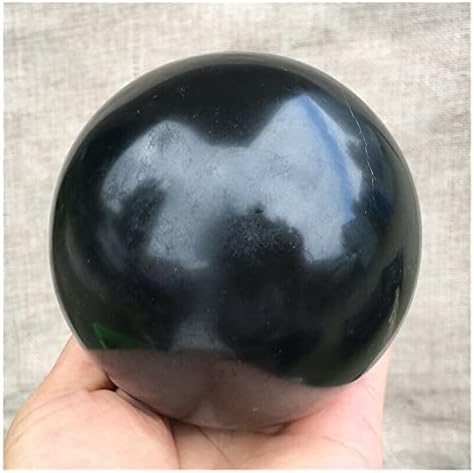 טבע טבעי שחור שחור טורמלין אבן קריסטל אנגלית אנרגיה אנרגיה כדור רייקי ריפוי ריפוי קישוט חדר מתנה בודדינג כדור