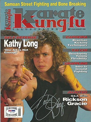 קתי לונג חתמה על מגזין הקראטה קונג-פו אילסטרייטד 1995