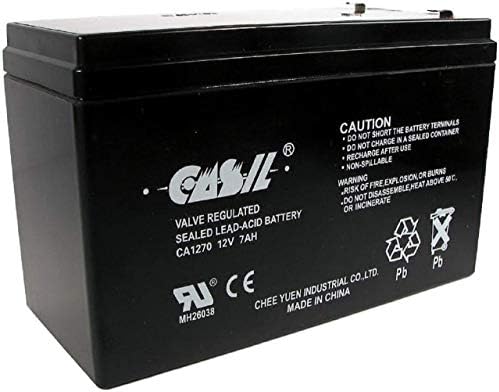 CASIL 12V 7AH CA1270 סוללת אזעקת ADT ראשונה ADT