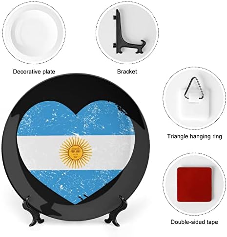ארגנטינה רטרו רטרו בצורת דגל דגל סין סין צלחת דקורטיב