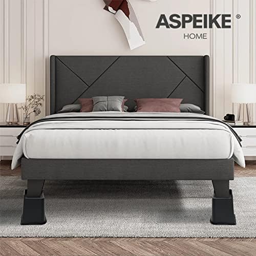 Aspeike מיטה או ריהוט בגודל 6 אינץ ', 4 מחשבים מרים מיטה כבדה, בלוקים לגידול מיטה, עד 1,100 קילוגרמים, מגדלי
