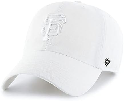 סן פרנסיסקו ג ' איינטס לבן לבן לנקות מתכוונן כובע, למבוגרים מידה אחת מתאים לכל
