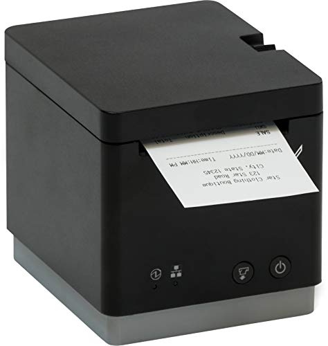 Star Micronics MC-Print2 2 אינץ 'Ethernet / USB מדפסת POS תרמית עם CloudPrnt, Cutter ואספקת חשמל חיצונית-שחור