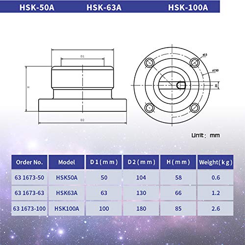 HSK63A-ER32-100+מתקן הידוק+מפתח ברגים ER32