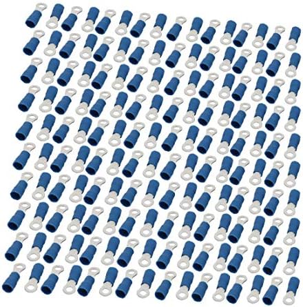 200 יחידות קרוואנים 3.5-4 מחבר מסוף מלחץ מבודד מראש כחול לחוט 14-12 (200 יחידות קרוואנים 3.5-4 מראש קונקטור