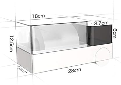 ZLDXDP בית טואלט בית אחסון רב-פונקציונלי מתלה קיר רכוב על צינור נייר אטום למים, מלבן