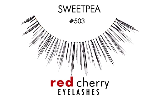 ריסי עיניים כוזבים של דובדבן אדום 503 + מדגם ibeaute בחינם