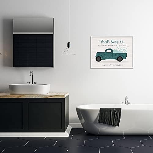 חברת סבון טרי של תעשיות סטופל. בועות אמבט משאיות ירוקות וינטג', מעוצבות על ידי נטלי קרפנטיירי אמנות