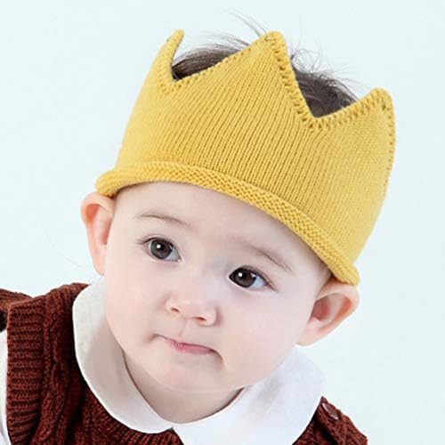 כובע מסיבת תינוקות של סויסס פעוט כובע מסיבת תינוקות חורף סרוג סרוגה חמה כובע פעוטות יום הולדת ראשון סרט סרגל
