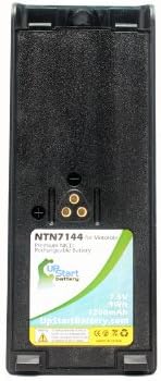 חבילה 2x - מוטורולה MTS2000 סוללה עם קליפ - החלפה למוטורולה NTN7144 סוללת רדיו דו כיוונית - תואמת ל-