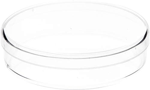 פלסטיקה פיוניר 032C מיכל פלסטיק עגול קטן וברור, 2.75 W x 0.625 H, חבילה של 2