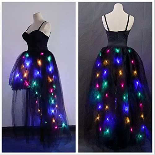 נשים טול טוטו חצאיות למבוגרים חצאית תלבושת נלהבת קו LED תאורה תלבושות ליל כל הקדושים