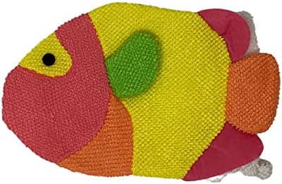 לופה לורד 4 כפפות דגים צבעוניות מכווץ וופח לילדים או למבוגרים אמבטיה או מקלחת מגוונים דגים וצבעים מגרש בתפזורת