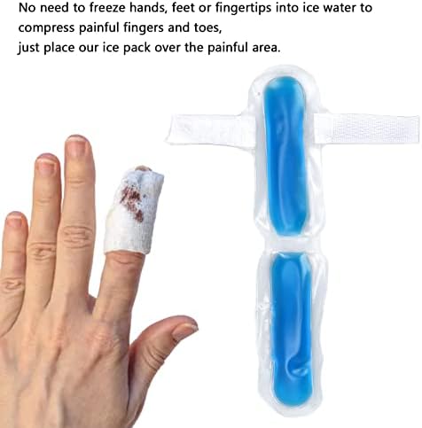 אצבע קרח חבילה, 3.1 ב חם קר לדחוס קרח חבילה עבור אצבע ובוהן, קל משקל ג ' ל אצבע הבוהן טיפ לעטוף קרח